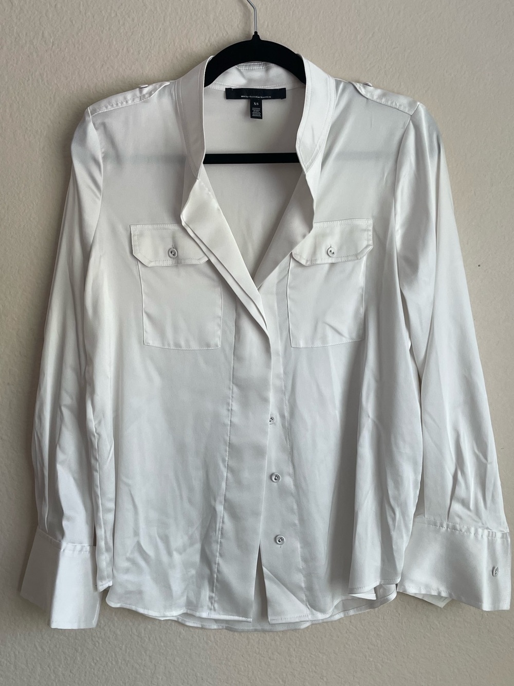 White House Black Market White Blouse